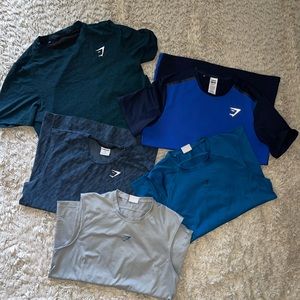 5 mens gymshark shirts